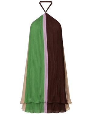 Baobab Coco Pleated Mini Dress - Green