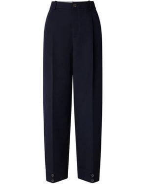 Soeur Pleated Cropped Pants - Blue
