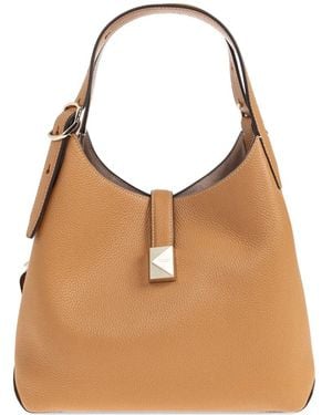 Kate Spade Deco Pebbled Leather Tote Bag - Natural