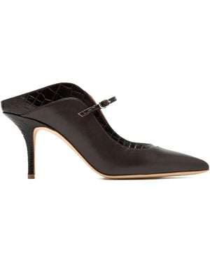 Malone Souliers Mules mit spitzer Kappe - Schwarz