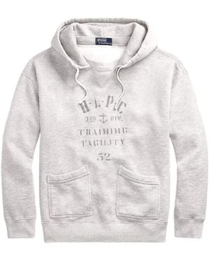 Polo Ralph Lauren Hoodie mit Kordelzug-Print - Weiß