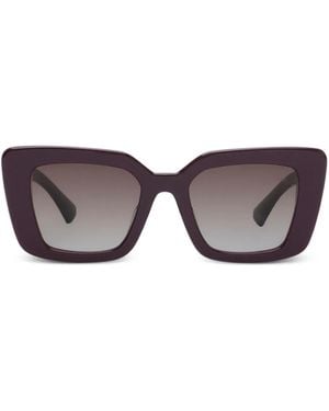 Burberry Ekd Oversize-Frame Sunglasses - Purple