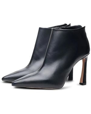 Poche Paris Stiefel mit spitzer Kappe - Schwarz