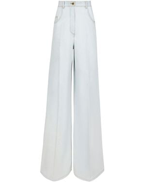 Nina Ricci Jeans Svasati A Vita Alta - Bianco