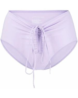Christopher Esber Drawstring-Detail Bikini Bottoms - Purple