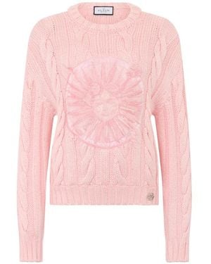 Philipp Plein Pull À Broderies - Rose