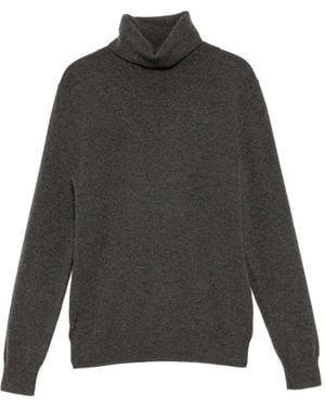 N.Peal Cashmere Luna Oberteil Mit Rollkragen - Grau