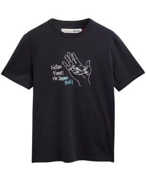 Barbour X Paul Smith Graphic-Print T-Shirt - Blue