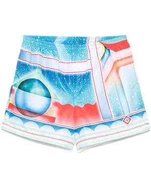 CASABLANCA グラフィック トランクス水着 - ブルー