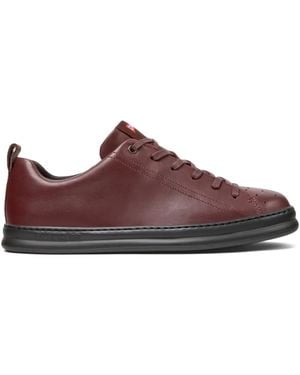Camper Runner Leather Lace-Up Trainers - Brown