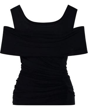 Isabel Marant Cold-Shoulder Top - Black