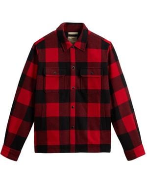 Woolrich Hemdjacke Mit Karomuster - Rot