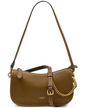 COACH Waverly Leather Shoulder Bag - Metallic