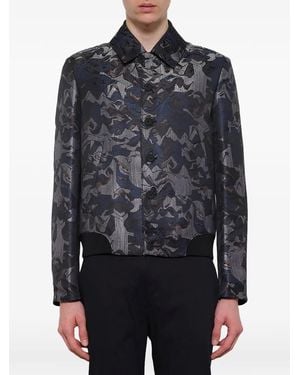 KENZO Veste Bomber À Logo - Blue