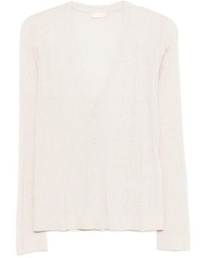 Liu Jo Cardigan À Col V - White