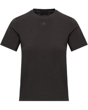 Moncler Logo-Patch T-Shirt - Black
