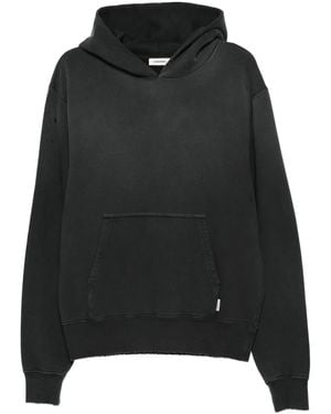 Sandro Pocket-detail Cotton Hoodie - Black