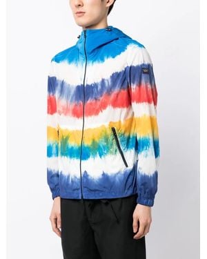 Paul & Shark Logo-Patch Stretch-Design Collar Jacket - Blue