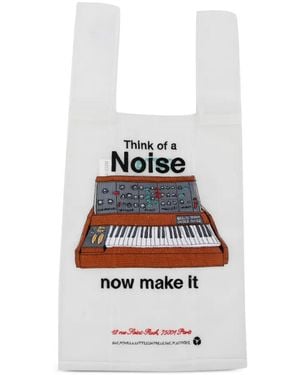 Undercover Graphic-Embroidered Tote Bag - White