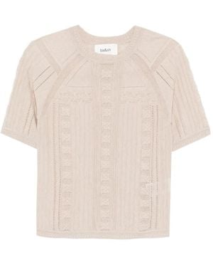Ba&sh Top Philo con ojales - Blanco