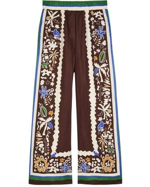 ALÉMAIS Maroc Printed Trousers - Brown