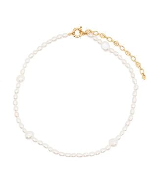 Maria Black Martini Necklace - White