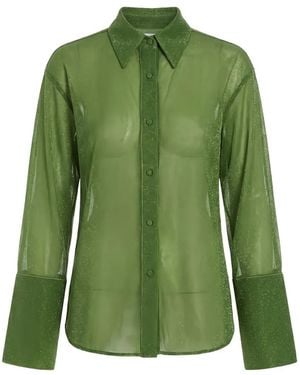 Oséree Lumière Button-Down Shirt - Green