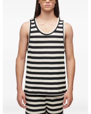 Osklen Striped Tank Top - Black
