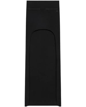 Courreges Asymmetrischer Strickrock - Schwarz