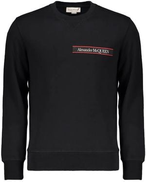 McQueen Logo-Patch Sweatshirt - Black