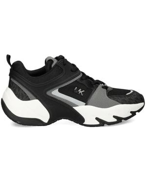 Michael Kors Logo-Detail Lace-Up Trainers - Black