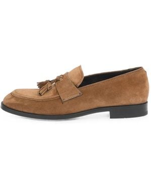 ZEGNA Mocasines Siena De Ante Con Borlas - Blanco
