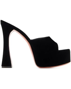 AMINA MUADDI Dalida Plateau-Sandalen - Schwarz