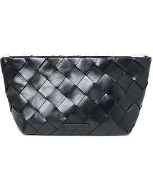Loeffler Randall Melina Woven Clutch Bag - Black