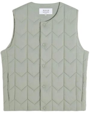 Maison Kitsuné Quilted Vest - Grey