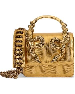 Roberto Cavalli Serpentine Tote Bag - Metallic