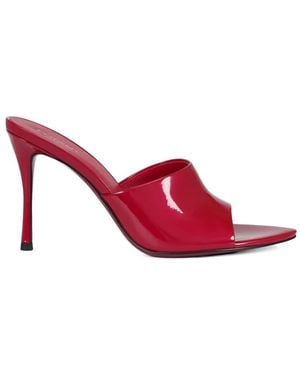 POTAMY Pointed Leather Mules - Pink