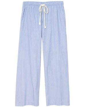 Xirena Brinna Striped Drawstring Trousers - Blue
