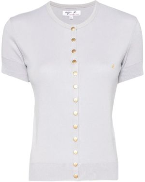 agnès b. Swing Cardigan - White