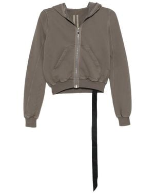 Rick Owens Sudadera Corta Gimp Con Capucha Y Cremallera - Gris