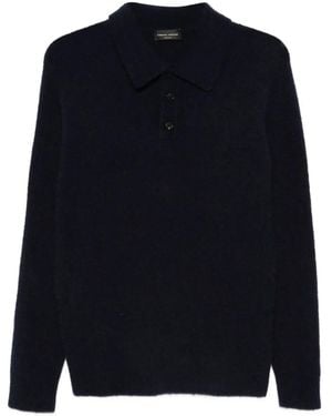 Roberto Collina Button Polo Shirt - Blue