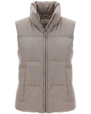 Max Mara Milord Padded Gilet - Gray