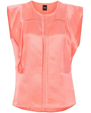 BOSS Blouse À Volants - Pink