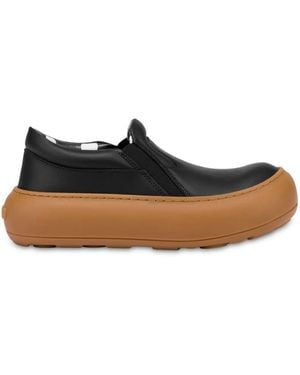 Moschino Sneakers aus Leder - Braun