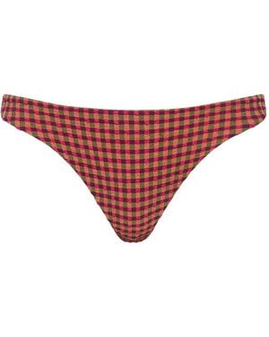 The Upside Aliki Christy Checkered-Pattern Bikini Bottoms