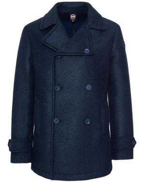 Colmar Double-Breasted Button-Cuff Coat - Blue