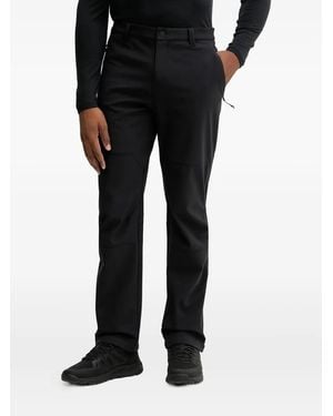 Jack Wolfskin Pantalon Trek Terrain À Boutonnière - Noir