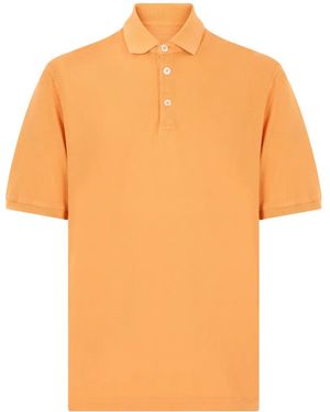 Fedeli Short-Sleeve Polo Shirt - Orange