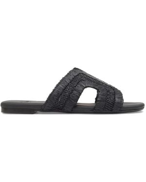 Castañer Claquettes Philipa À Design Tissé - Black
