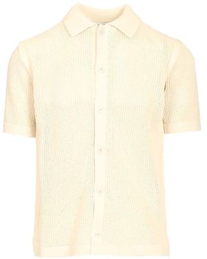 Maison Kitsuné Cárdigan De Manga Corta - Neutro